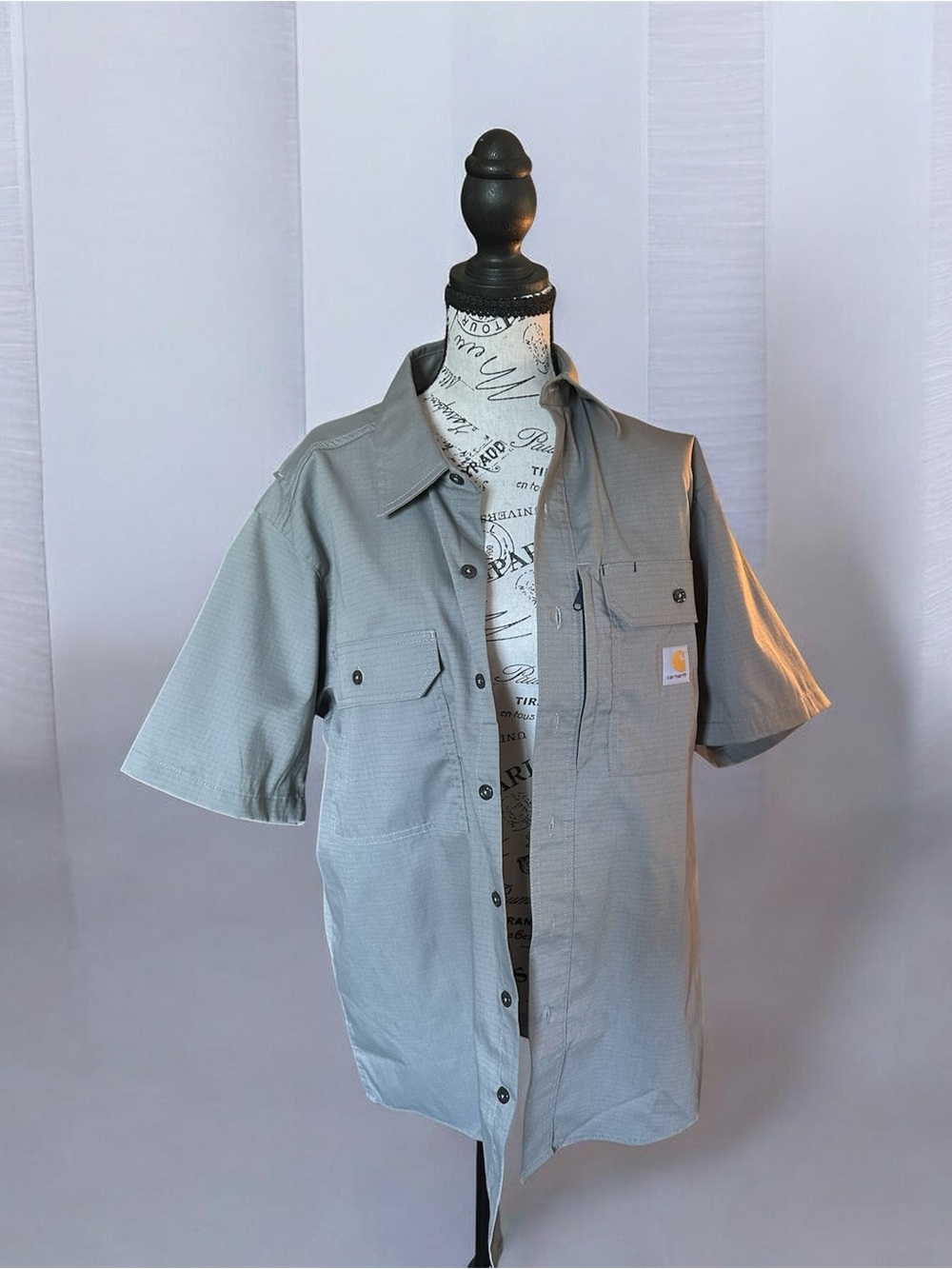 Carhartt Short Sleeve Shirt in Light Gray